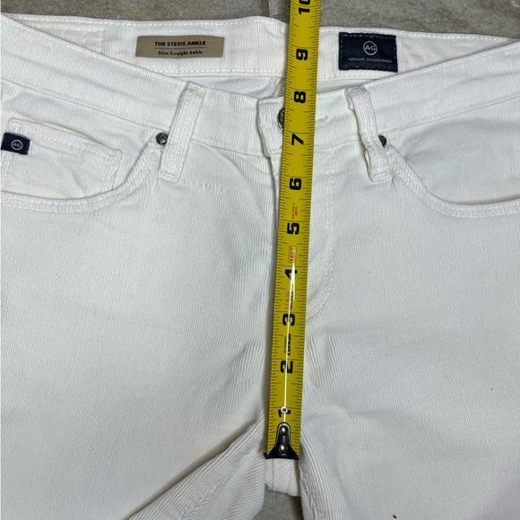 Adriano Goldschmied The Stevie Ankle Slim Straight Corduroy Pants Womens Sz 26R - Picture 6 of 8